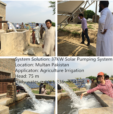 Commercial 37kW Solar Pump Irrigation System With Speed Control Fan Cooling