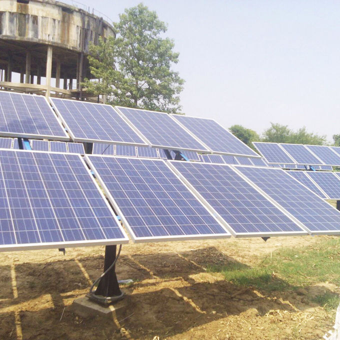Outdoor 2.2kw 220v Three Phase Solar Pumping System For Irrigation In Zambia