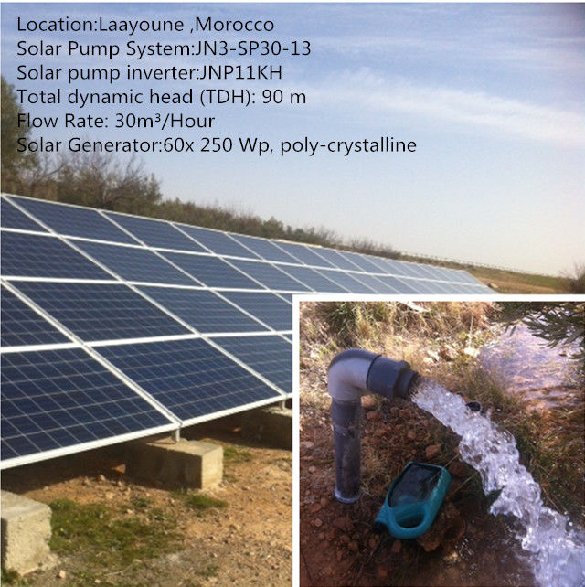 15HP/11kW Solar Powered Drip Irrigation System With Surface Water Pump